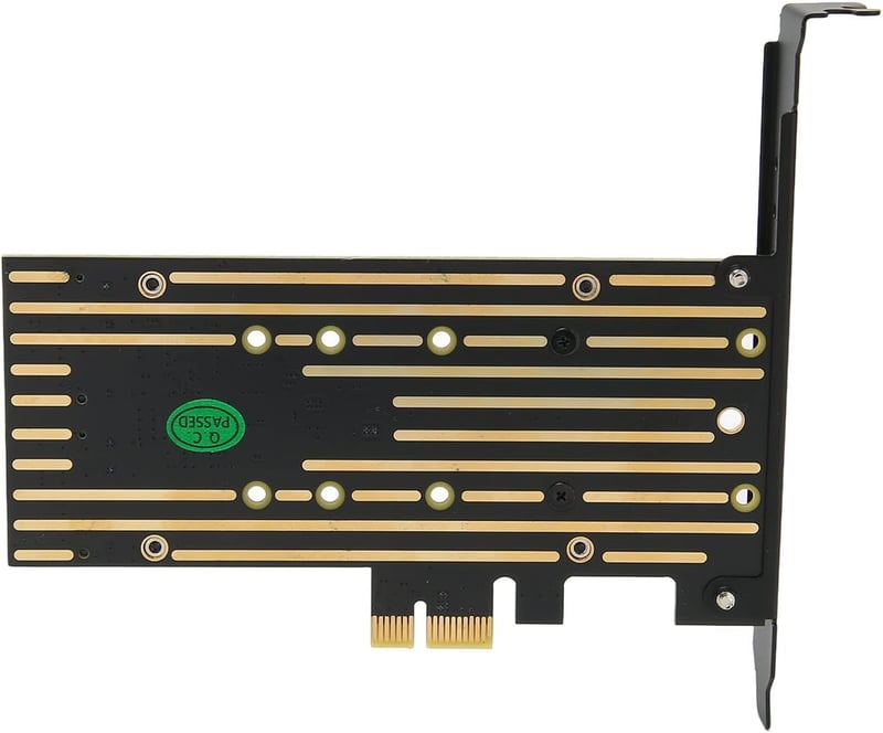 VBESTLIFE Dual M.2 NVMe SSD PCIE Adapter - 6Gbps Átalakító Kártya M2 SATA SSD-hez, Többféle Mérethez (22110/2280/2260/2242/2230), Windows/Li