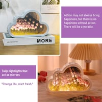 luolety LED Tükrös Felhő Lámpa 20 Tulipánnal - Lila Asztali Éjjeli Fény, Kézműves Dekoráció Hálószobába, DIY Ajándék Pároknak

AI: I've crea 7