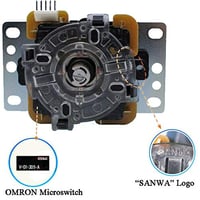 SANWA Denshi arcade joystick, 4/8 irányú, Hori és Mad Catz kompatibilis 3