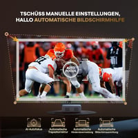 Aurzen Eazze D1 Okos Projektor - 4K Támogatás, Full HD 1080P, Netflix, Dolby Audio, Autofókusz, WiFi, Bluetooth, Otthoni Mozi Élmény - White 3