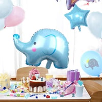 Kék elefántos "It's A Boy" babaváró dekoráció konfettivel - Feelairy 4