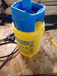 Gloria Prima 3 ručna tlačna prskalica, 3 litre, s mjedenom mlaznicom, žuta, bez naramenice (stanje: vidi 2. sliku) 2