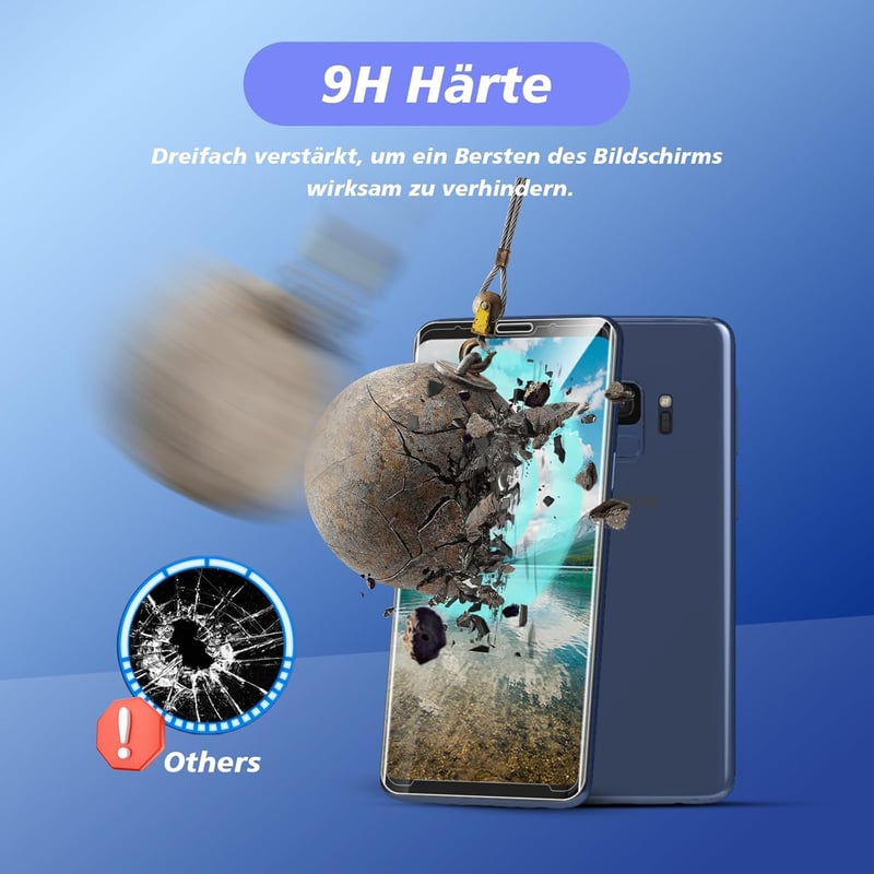 Samsung Galaxy S9 Edzett Üveg Kijelzővédő - 9H Keménységű, HD Minőségű