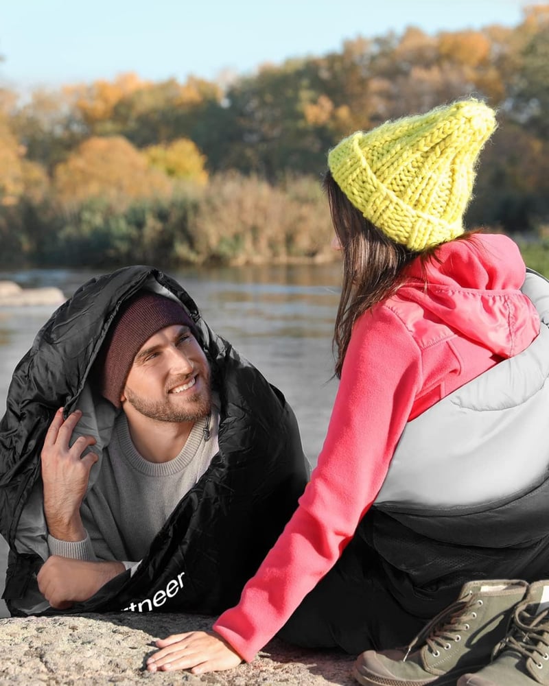 Sac de dormit Sportneer pentru adulți și copii, ușor și portabil, ideal pentru camping
