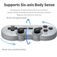 8bitdo SN30 PRO Bluetooth Játékvezérlő - Hall-Effekt Joystick, Vezeték Nélküli Gamepad Switch, PC, Android, macOS, Steam, Raspberry Pi Kompa 3
