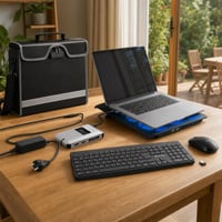 Tanulós laptopmentő: Acer töltő + laptop táska + QWERTZ billentyűzet-egér + USB-C hub + hűtőpad 1