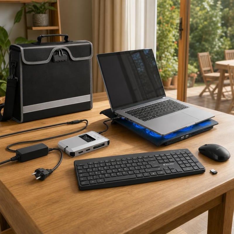 Tanulós laptopmentő: Acer töltő + laptop táska + QWERTZ billentyűzet-egér + USB-C hub + hűtőpad