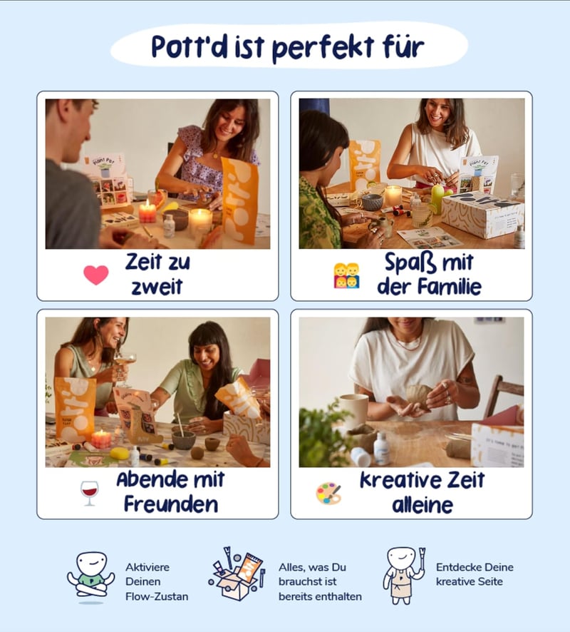 Kezdő kerámia készlet otthonra - Levegőn száradó agyag, eszközök, pasztell festékek