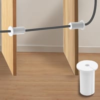 NIYATA 4 db Fehér Fali Átvezető Készlet Starlink Kábelkezeléshez, Ethernet Adapter és Router Kábelekhez, 2,5 cm-es Falnyíláshoz - White 6