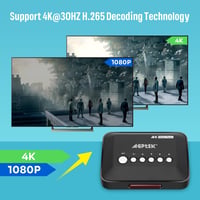 HDMI 4K Médialejátszó 14TB HDD Támogatással, Távirányítóval 3