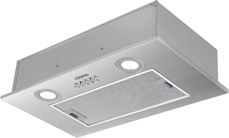Ciarra CBCS5913A Páraelszívó Alap, 52 cm Széles, 300 m³/h Teljesítmény, Rozsdamentes Acél, LED Világítás, 3 Fokozat, Alumínium Zsírszűrő, CB