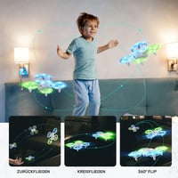 DEERC D23 Mini Drón Kamerával Gyerekeknek - WiFi Átvitel, 2 Akkumulátor, LED Világítás, Gesztus Irányítás, 3D Flip, Kezdőknek 4
