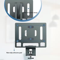 nediea Alumínium Laptop Tartó Asztalra - 360° Forgatható, Állítható, Összecsukható Állvány 10-16 Colos Laptopokhoz és Tabletekhez 8