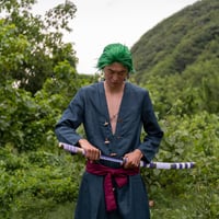 57 Special Replicas Roronoa Zoro bambusz anime katana cosplay kard - 105 cm 5