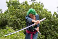 57 Special Replicas Roronoa Zoro bambusz anime katana cosplay kard - 105 cm 8