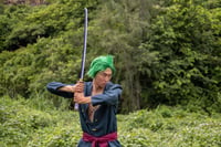 57 Special Replicas Roronoa Zoro bambusz anime katana cosplay kard - 105 cm 7