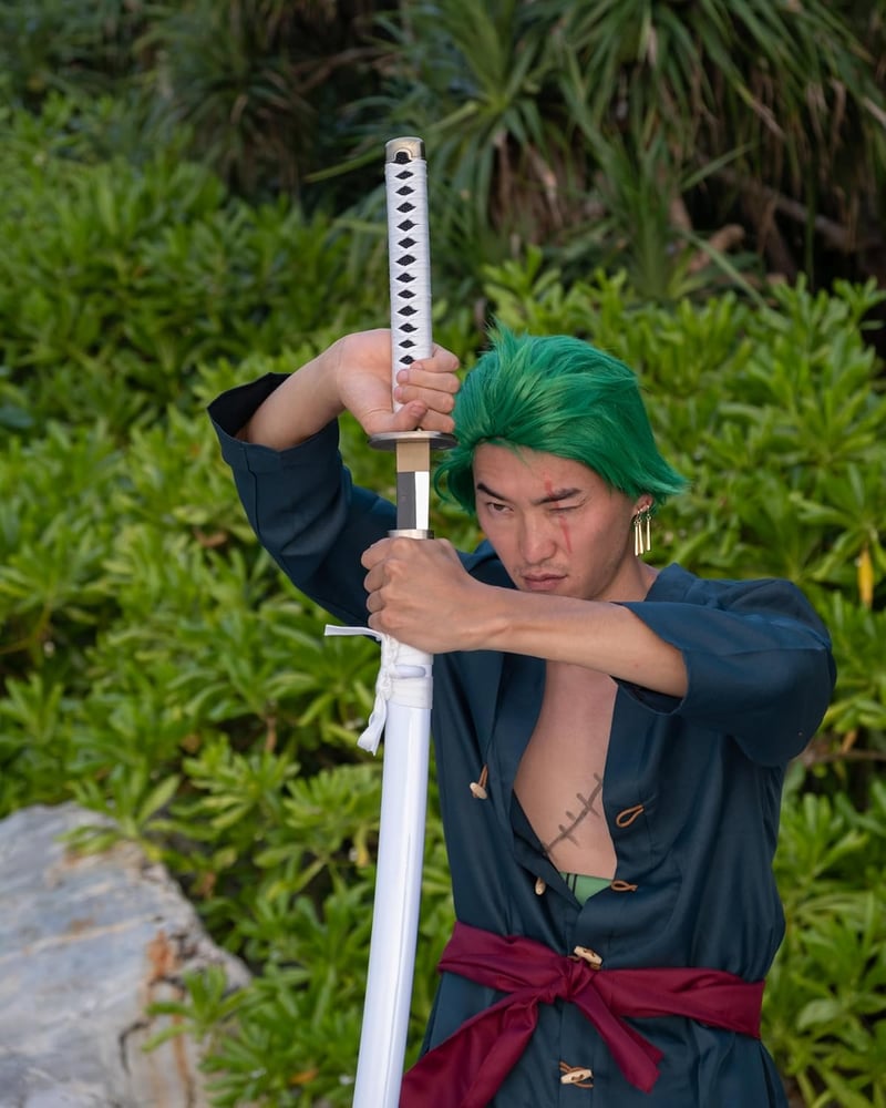 57 SPECIAL REPLICAS Bamboo Anime Katana Cosplay Kard 105cm Roronoa Zoro One Piece