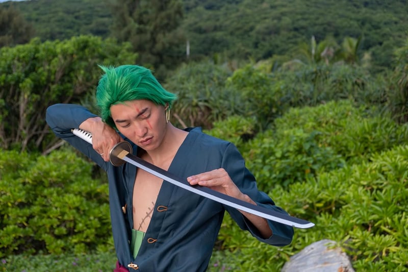 57 SPECIAL REPLICAS Bamboo Anime Katana Cosplay Kard 105cm Roronoa Zoro One Piece