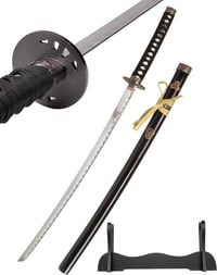 Sabie samurai katana 57 Special Replicas HKS114D din oțel, cu suport 5