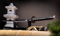 Sabie samurai katana 57 Special Replicas HKS114D din oțel, cu suport 1