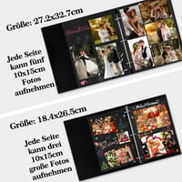 Lanpn Zöld Fotóalbum 80 Fekete Lappal, DIY Scrapbook Esküvőre, Karácsonyra - 31x33,5cm 5