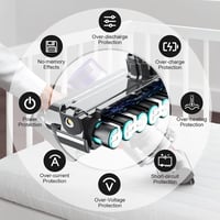 Powtree 6.0Ah Pótakkumulátor Dyson V10 Porszívókhoz - Kompatibilis Animal, Absolute, Motörhead, Fluffy modellekkel - Szűrővel és csavarokkal 4