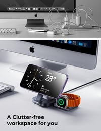 LISEN 3 az 1-ben MagSafe töltőállomás iPhone, Apple Watch és AirPods készülékekhez 6