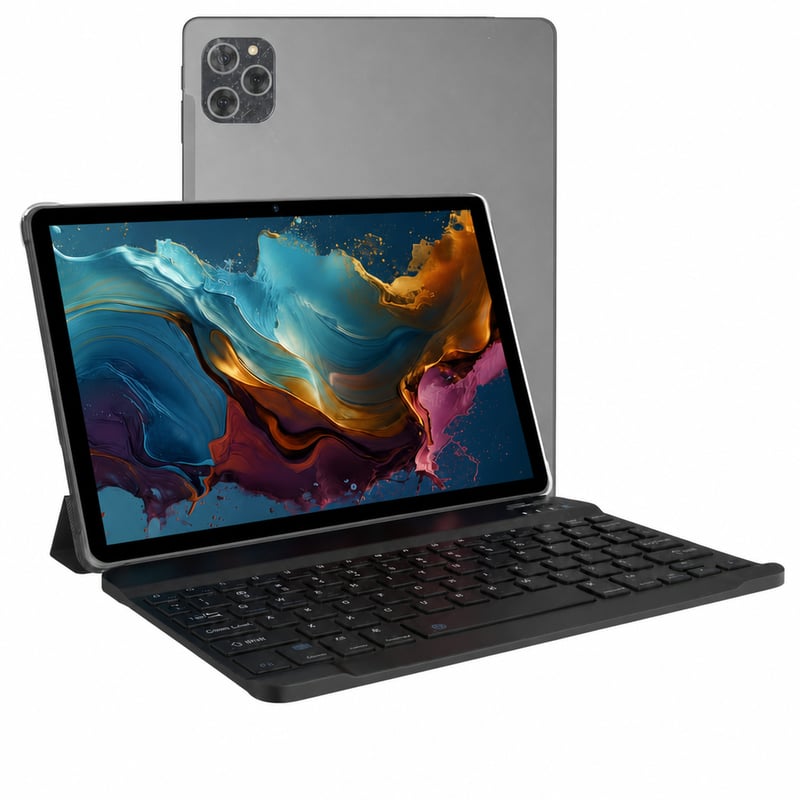 RUSHAR 11-inčni Android 15 tablet 36GB RAM + 256GB ROM, Octa-Core 2.0 GHz, 5G WiFi — Ogreban modul kamere (stanje: vidi 2. sliku)