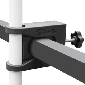 Suport pentru umbrelă de soare Sekey cu montare pe balustrada balconului, suport de fixare pentru umbrelă de balcon