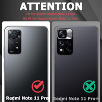 Xiaomi Redmi Note 11 Pro kameravédős, kémkedésgátló tok - Fekete 2