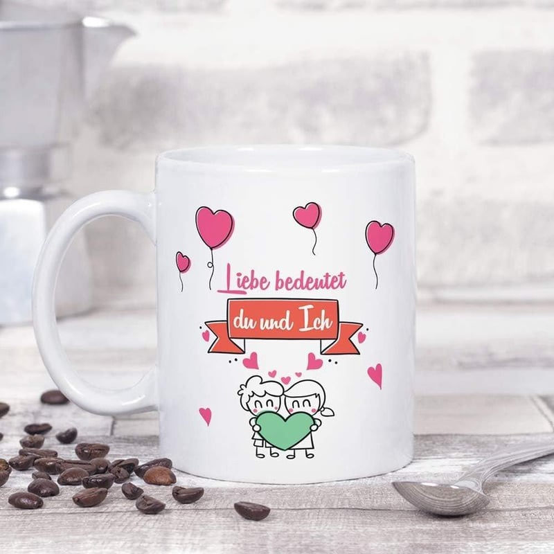 MUGFFINS Szerelmes Pároknak Német Feliratos Bögre 350 ml
