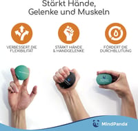MindPanda Stresszoldó Gél Labda Szett - 3 Keménységű Kézterápiás Szorongáscsökkentő Squeeze Ball 3