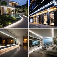 Benlun AC 220V COB LED Szalag 20m - Természetes Fehér 4000K, IP65 Vízálló, Kültéri Világítás, Flexibilis Vágható LED Csík 200W 230V Közvetle 5