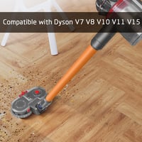DrRobor Elektromos Felmosó Adapter Dyson V15 V11 V10 V8 V7 Porszívókhoz - Víztartályos Feltét 12 Mosható Mopfejjel 2