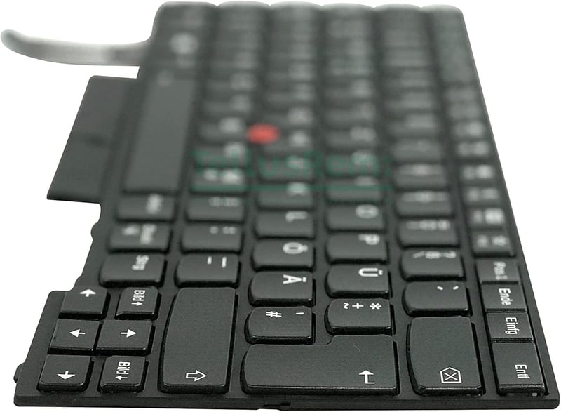 TellusRem Háttérvilágítású Német Billentyűzet Lenovo ThinkPad T480s, T490, L480, L490, L380, L390, E480, E490 Laptopokhoz - Fekete