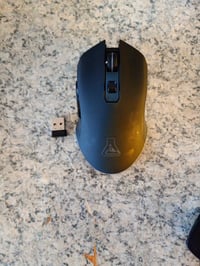 Mouse de gaming wireless THE G-LAB Kult Helium, 6400 DPI, iluminare RGB, negru - utilizat 2