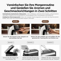 CAPXSNOB Warriors1 5 az 1-ben Kapszulás Kávéfőző - Nespresso, Dolce Gusto, Lavazza Kompatibilis, 20 Bar, 0,8L, Automata Mini Kávégép Otthonr 7