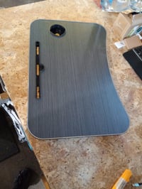Masă pliabilă pentru laptop Relaxdays pentru canapea și pat, cu suport pentru tabletă și băuturi — urme de uzură de la transport (stare: vezi a 2-a imagine) 5