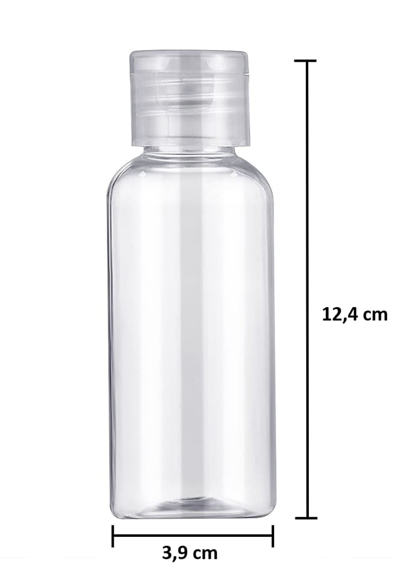 10 db-os Utazó Flakon Szett 100ml - Repülőre, Kézipoggyászba
