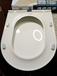 Capac WC Schütte în formă de D, alb, cu mecanism de închidere lentă, testat TÜV, rezistent la rupere — fără set de fixare (stare: vezi a 2-a imagine) 2