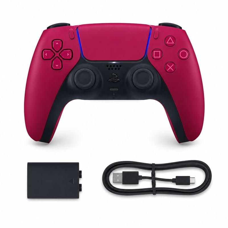 PlayStation DualSense Wireless kontroller Cosmic Red - Hibás — hibás, részben működik: bal analóg balra húz (állapot: lásd a 2. képet)