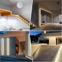 Plozoe LED Szalag Hosszabbító Kábel - 2 db 2m Fehér 4-Pin Csatlakozó RGB 3528 5050 2835 LED Szalaghoz - Szerszám Nélküli Telepítés 7