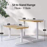 BEXEVUE Elektromos Íróasztal 120x60cm - Állítható Magasságú Álló-Ülő Számítógépasztal, 3 Memória Funkcióval, Ütközésgátlóval, Kábelrendezőve 3