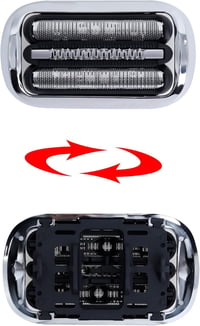 Poweka 73S Borotvafej Braun Series 7 Villanyborotvához - Kompatibilis 7020s 7025s 7085cc 7027cs 7071cc 7075cc Modellekkel, Tisztítókefével 2