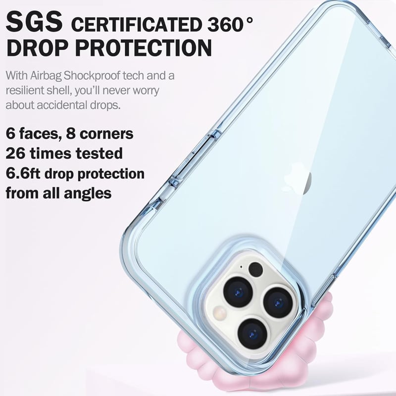 ArtsEvo iPhone 13 Pro Max ütésálló tok - Kék-lila, 2 méteres védelem, prémium TPU