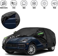 Waterproof Car Cover Compatible with 718 Boxster/Cayman 986/987/981/982 Base/S/T/GTS 4.0/GT4/GT4 RS 1996-2022, All-Weather Car Covers with Zip 2