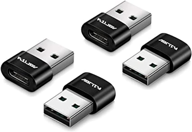 USB-C - USB-A adapter szett, 4 db - iPhone, iPad, Samsung, Google Pixel kompatibilis