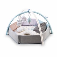MoMi PASTEL 3 az 1-ben Játszószőnyeg Játékívvel Babáknak, 2 Ív, Labdafürdő, 5 Játék — 14 labda hiányzik (állapot: lásd a 2. képet) 1