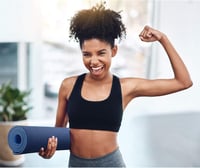 TOPLUS TPE Csúszásmentes Jóga és Pilates Matrac - Világoskék 7