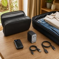 Nomad set za punjenje: 10000mAh powerbank + PD adapter + 2x USB kabel + vodootporna torbica 1
